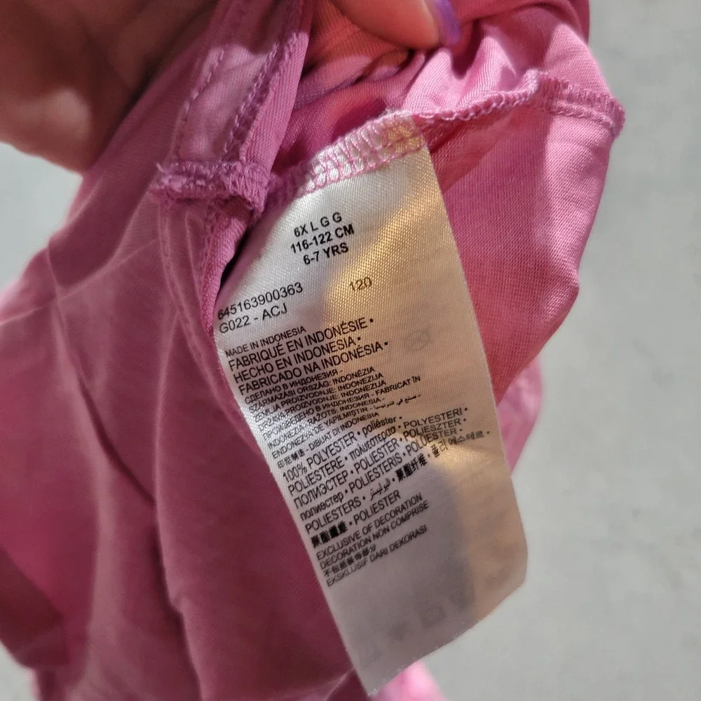 Nike Romper Girls 6X Pink Dri-FIT Sleeveless One Piece Athletic‎ Sporty 6-7 Yrs